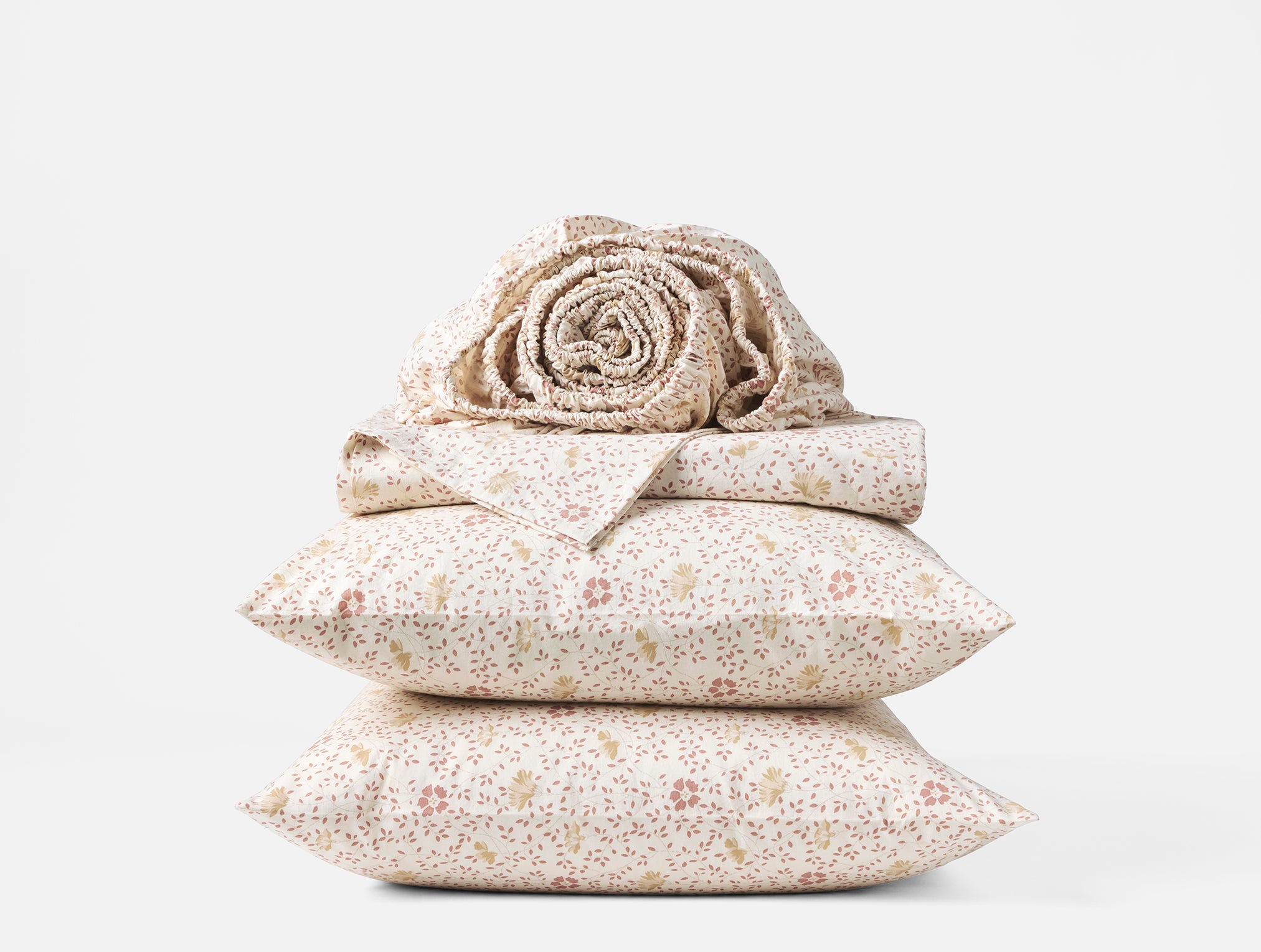 Organic Print Percale Sheet Set