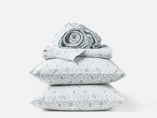 Organic Print Percale Sheet Set
