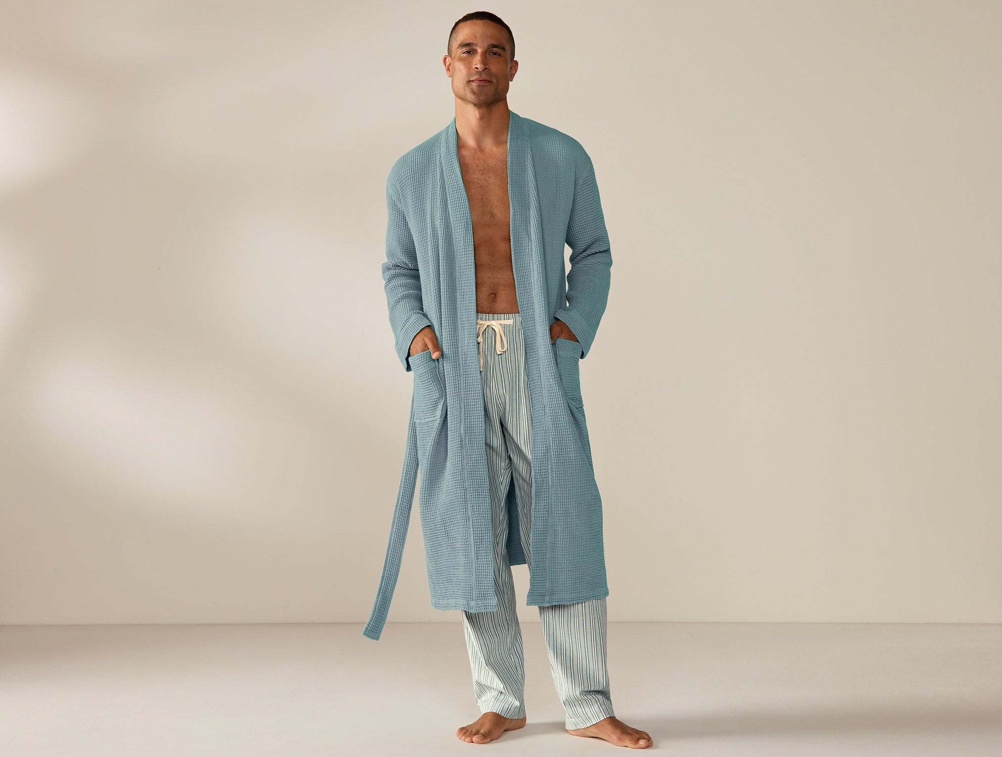 Unisex Organic Waffle Robe - Image 5