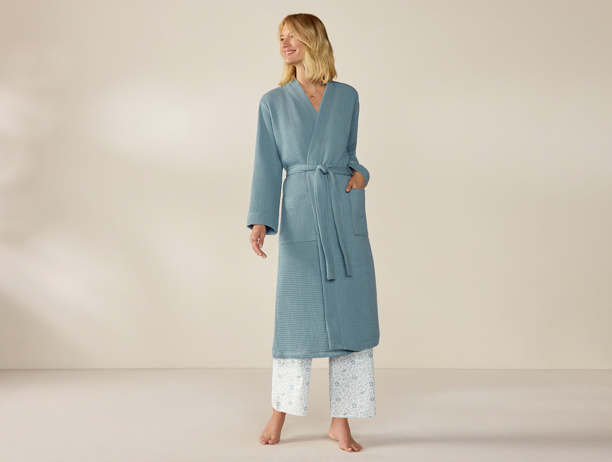 Unisex Organic Waffle Robe