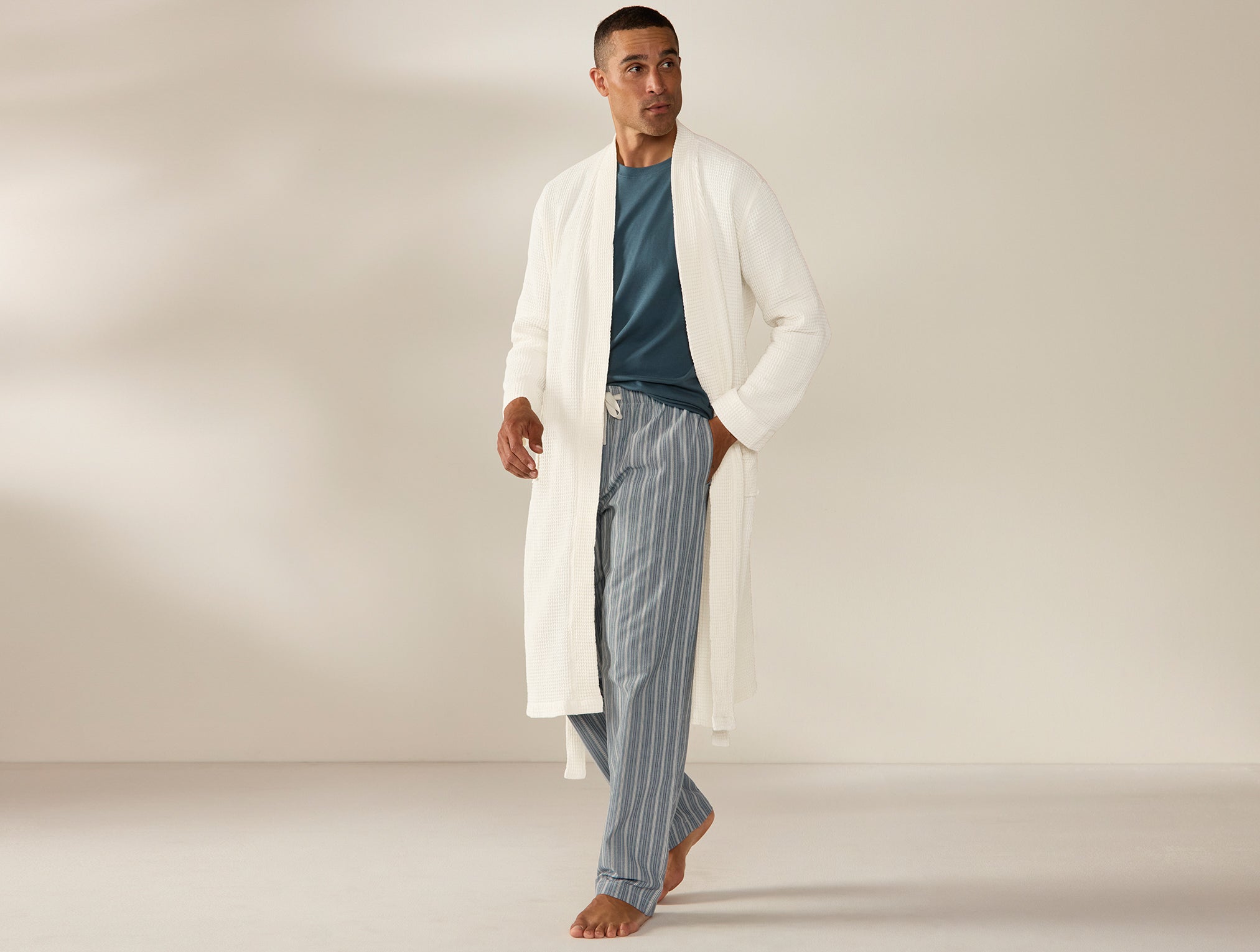 Unisex Organic Waffle Robe - Image 5