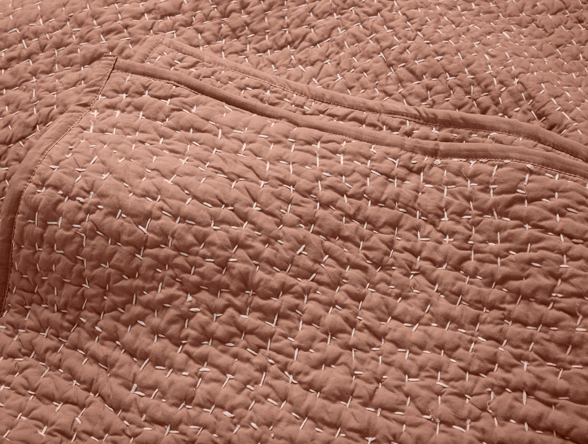 Pebbled Handstitched Organic Quilt - Image 2