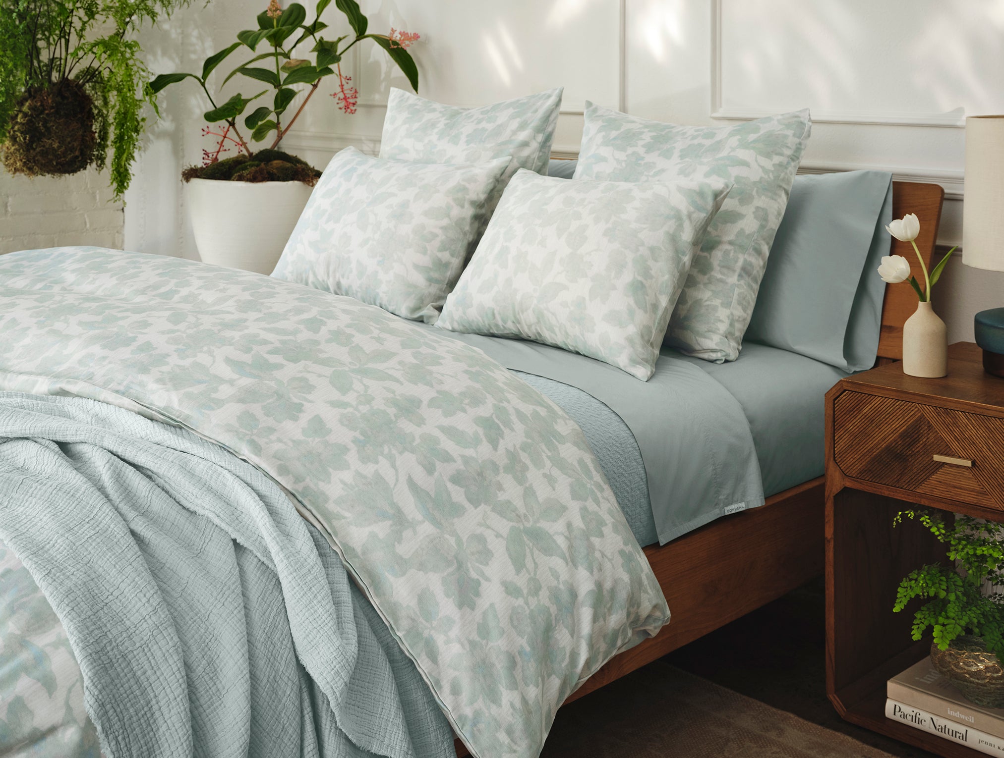 Camellia Organic Print Duvet Cover - Image 3