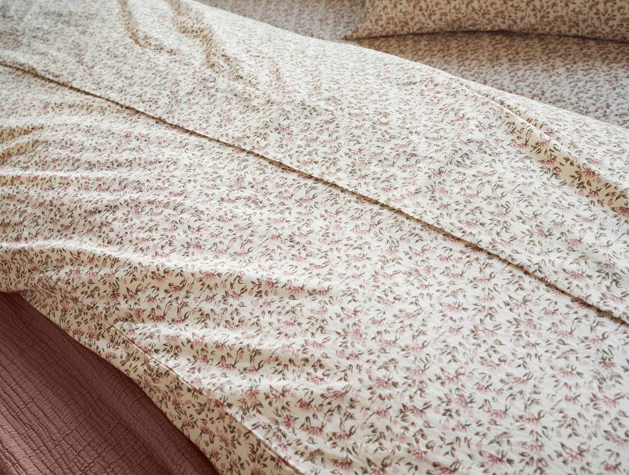 Organic Print Percale Duvet Cover - Image 4