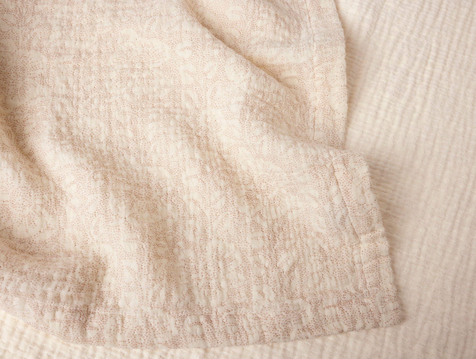 Organic Print Matelasse Baby Blanket - Image 3