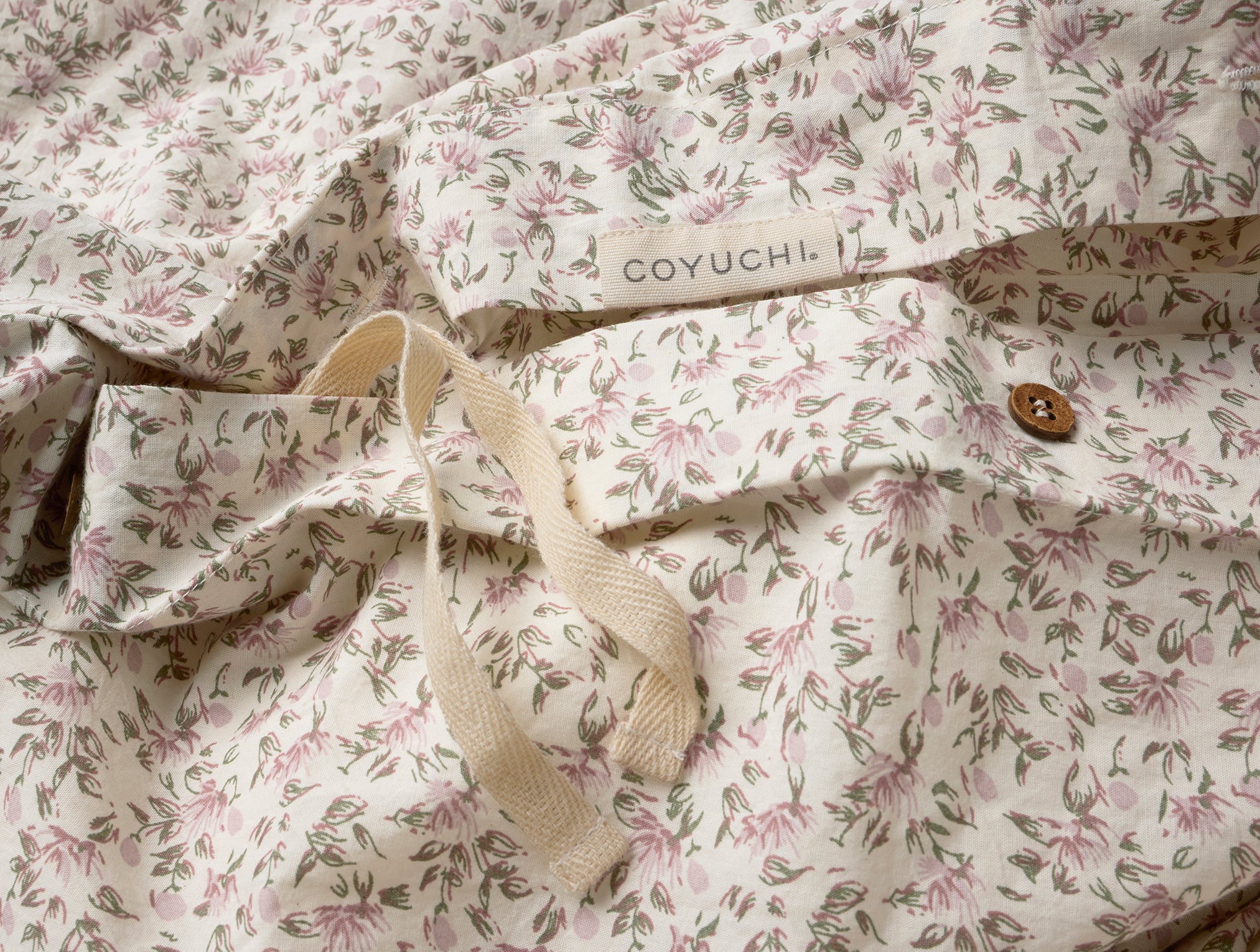 Organic Print Percale Duvet Cover - Image 5