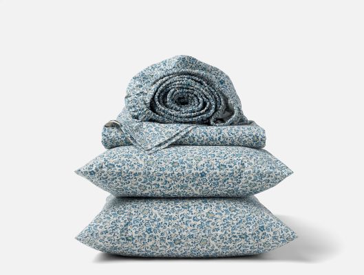 Organic Print Percale Sheet Set