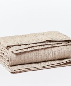 Channel Handstitched Organic Quilt