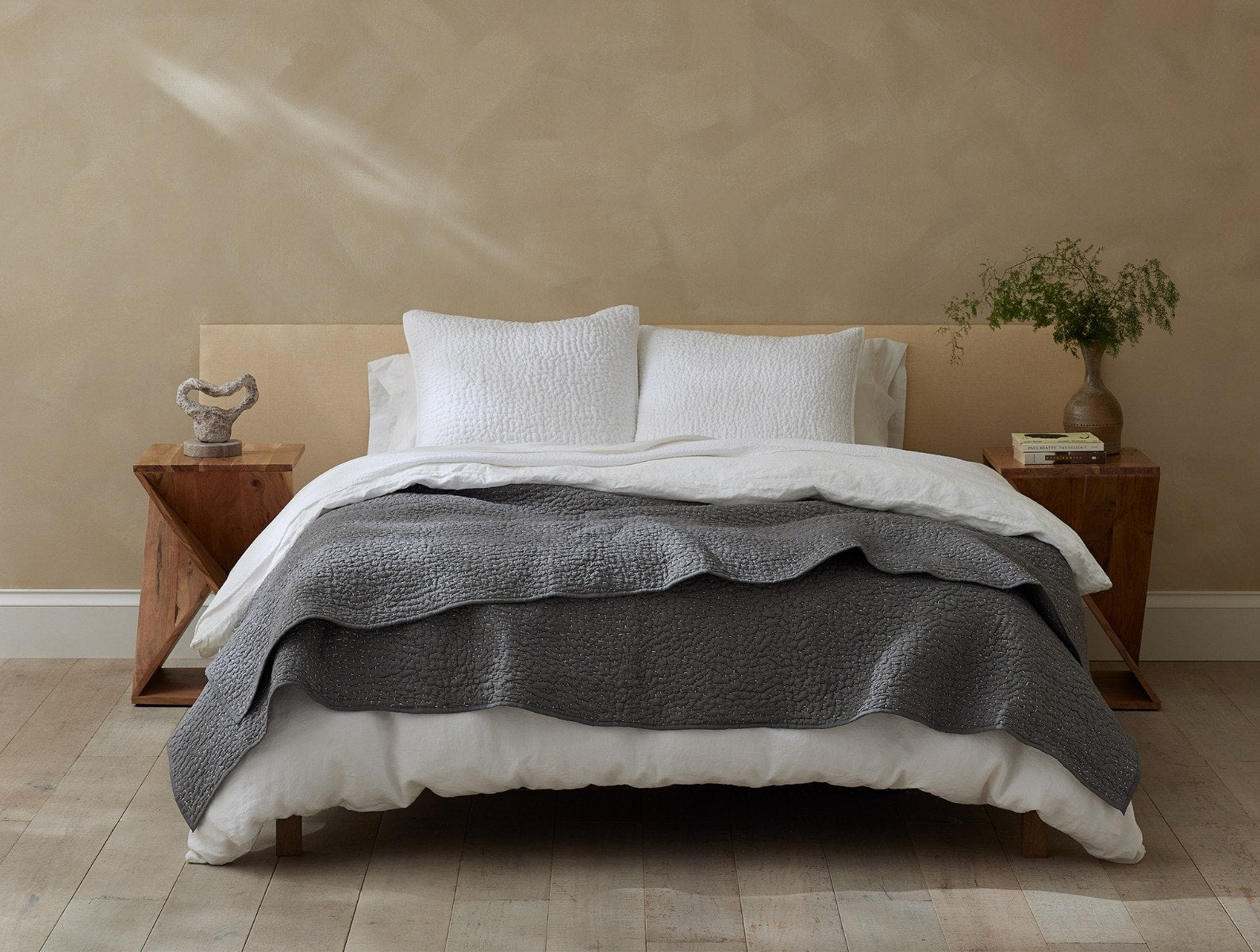 Pebbled Handstitched Organic Quilt - Image 3