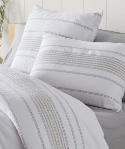 Rippled Stripe Organic Sham