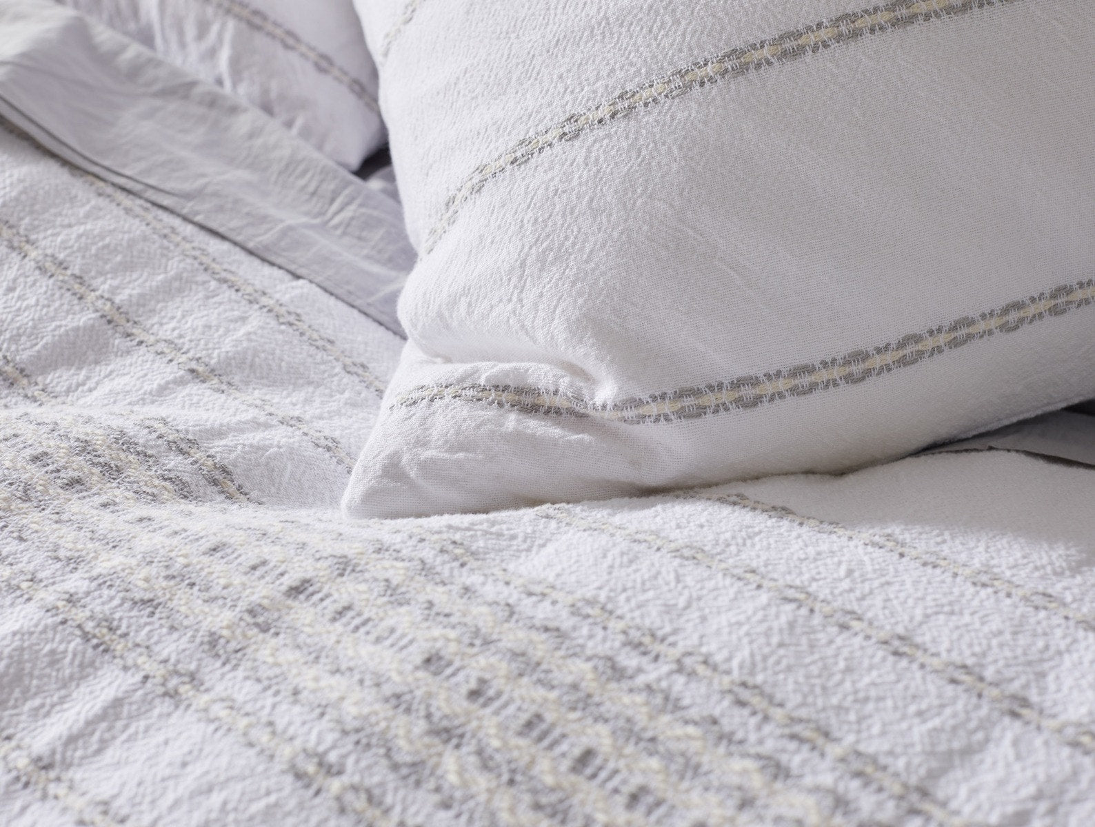 Rippled Stripe Organic Sham - Image 3