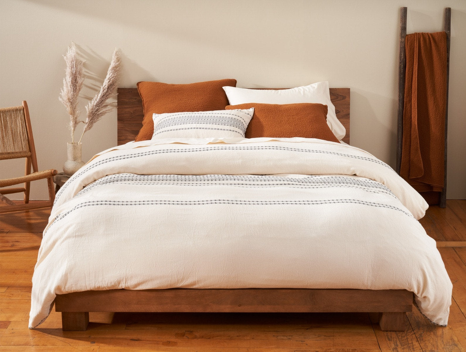 Rippled Stripe Organic Duvet Cover - Image 2